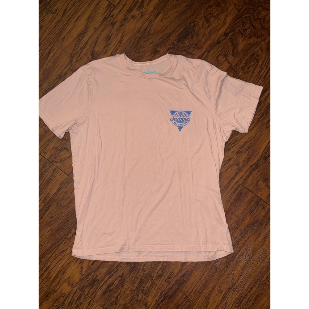 Chubbies Youth XL Graphic T-Shirt Pink Short Sleeve Beach Surf Casual Tee